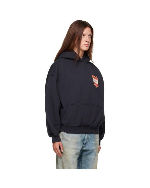 Rhude Blue Filtaro Crest Hoodie