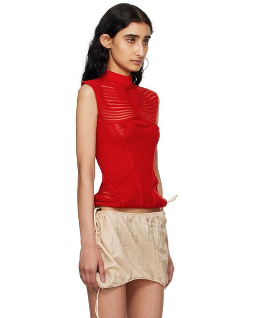 Isa Boulder Red Ssense Exclusive Calm Tank Top