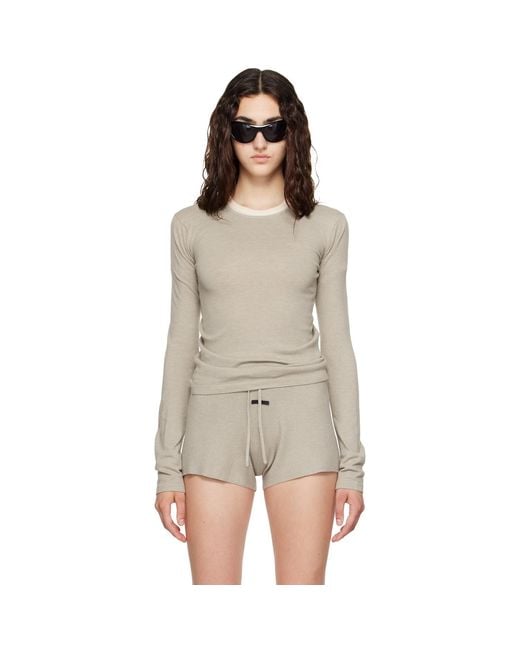 Fear Of God Natural Slim Longsleeve T-Shirt