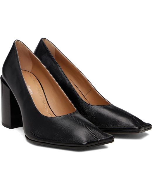 Maison Margiela Black Piped Heels