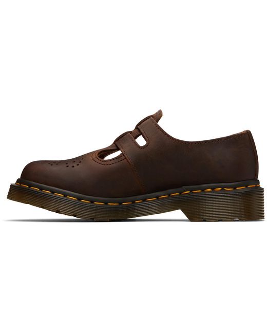 Dr. Martens Black 8065 Crazy Horse Leather Mary Jane Loafers