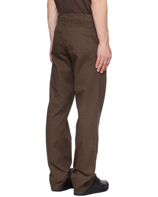 AFFXWRKS Brown Straight-leg Trousers for men