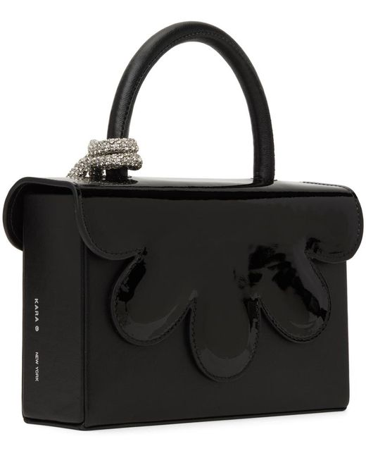 Kara Black Midi Petal Bag