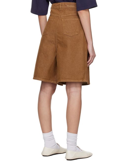 J.W. Anderson Natural Aged Denim Shorts
