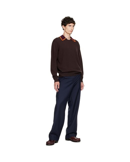 Dries Van Noten Red Cashmere Sweater for men