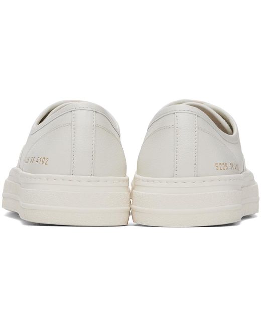 Common Projects Black Off- Four Hole Sneakers for men