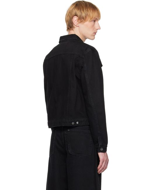 032c Black Down To Earth Boxy Denim Jacket for men
