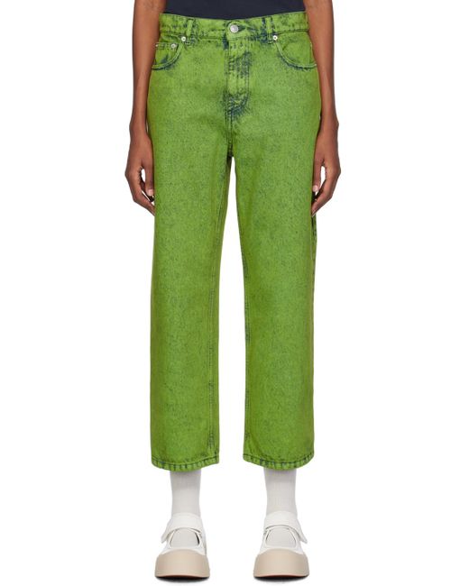 Marni Green Five-pocket Jeans