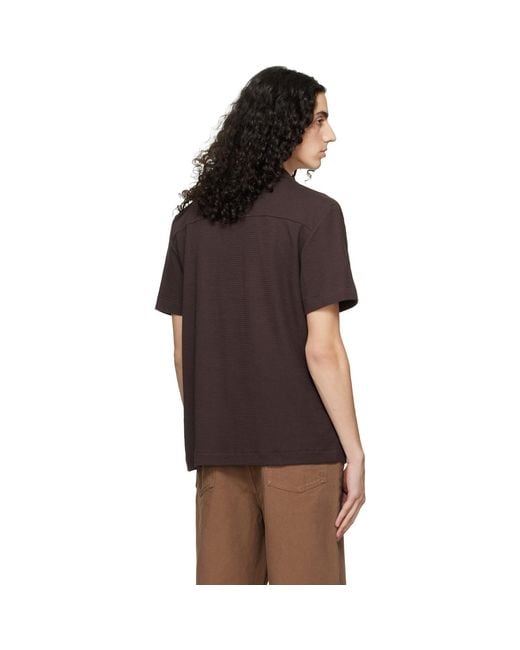 Boss Black Knit Cotton Shirt for men