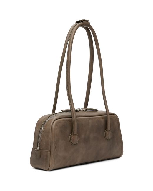 MARGE SHERWOOD Brown Taupe Soft Boston Ew Bag