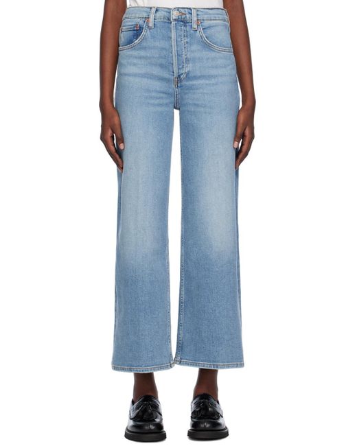 Re/done Blue High-rise Jeans