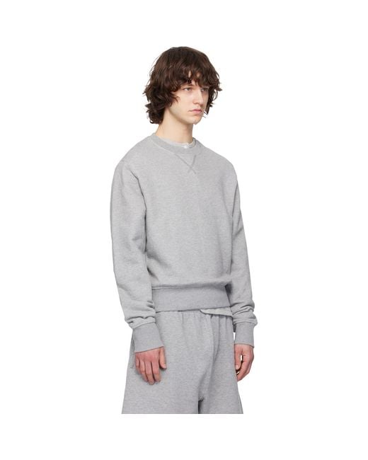 Entire studios Gray Pod Crew Sweatshirt for men