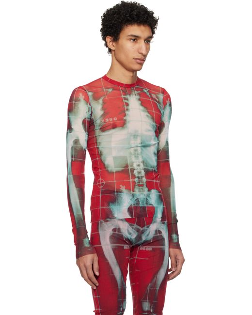 メンズ Jean Paul Gaultier Ssense限定 レッド＆ブルー The Squeletor トップス Red