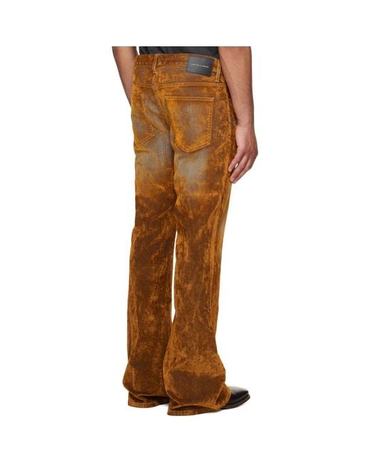 Cout de la Liberte Brown Jimmy Stretch Flare Jeans for men
