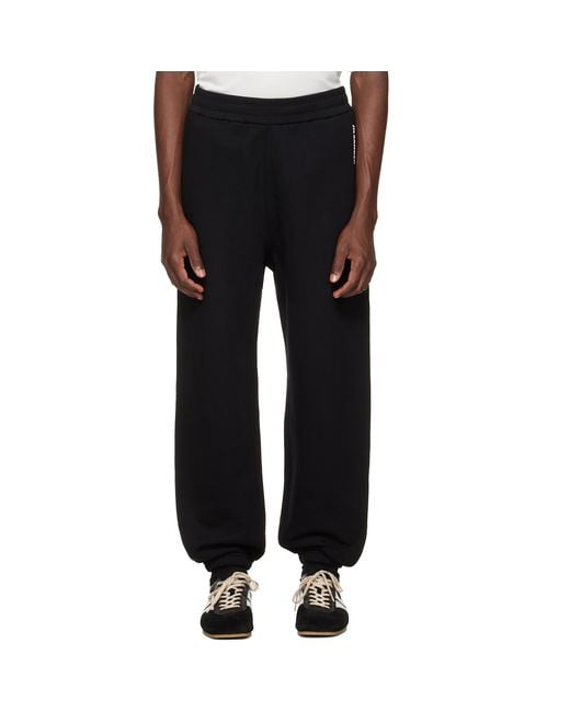 Jil Sander Black Cotton Sweatpants for men