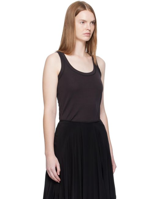 Lemaire ブラック リブタンクトップ Black