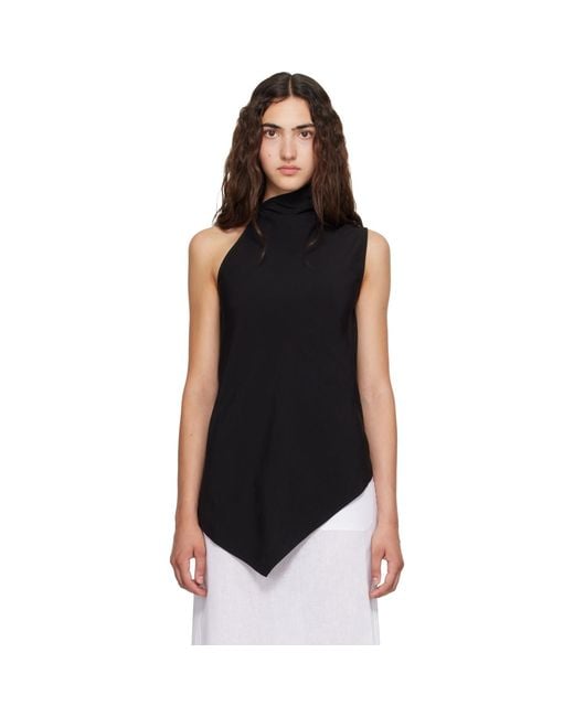 Belle Anna Black Well Top