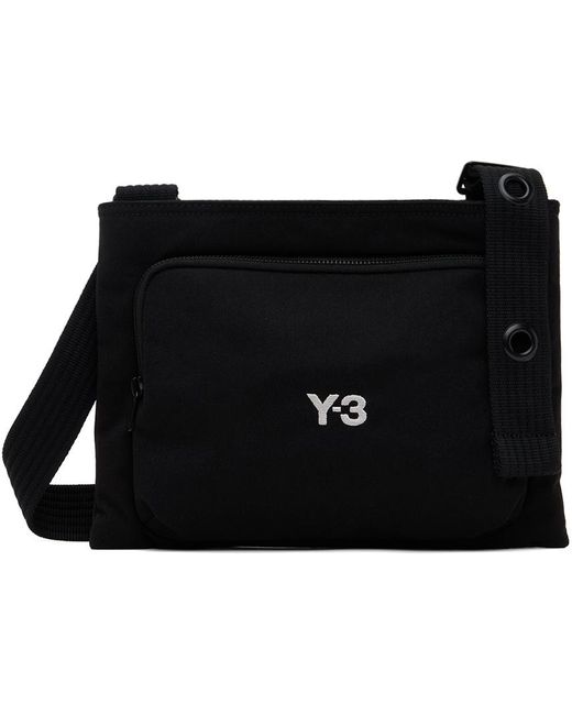 Y-3 Black Sacoche Pouch for men