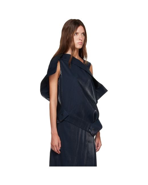 Issey Miyake Blue Ssense Exclusive Mercury Top