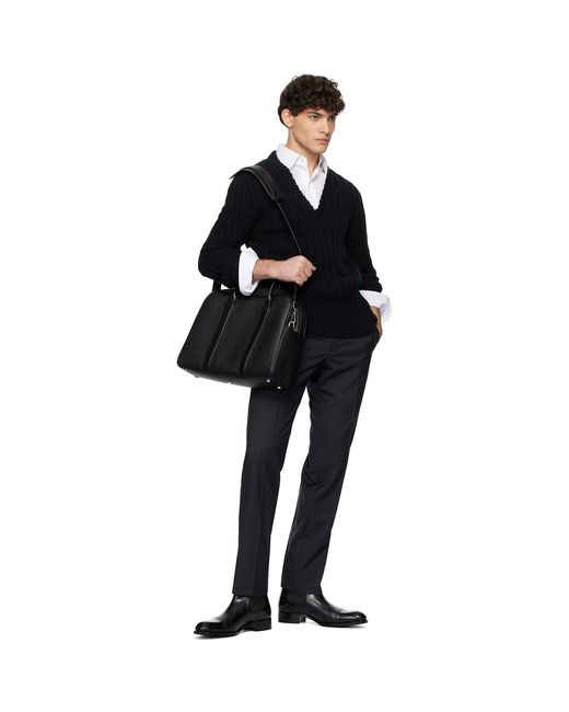 Tom Ford Blue Super Plain Weave O'Connor Trousers for men