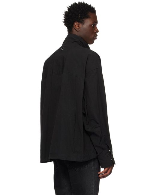 Wooyoungmi Black Half-zip Jacket for men