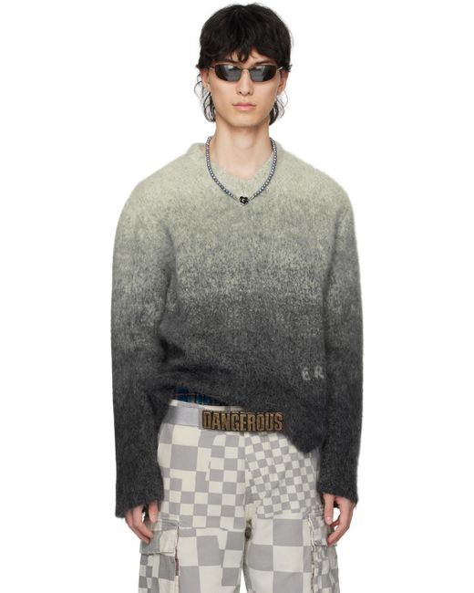 ERL Gray Gradient Sweater for men
