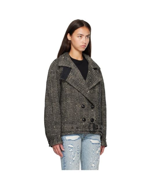Isabel Marant Black Elvane Wool Jacket