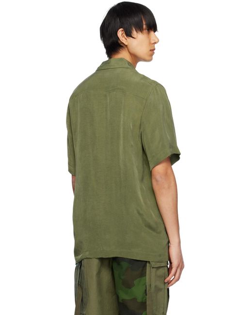 Chemise kaki à images de tigre et bambou Maharishi pour homme en coloris Green