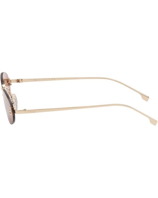 Fendi Pink First' Crystal Sunglasses