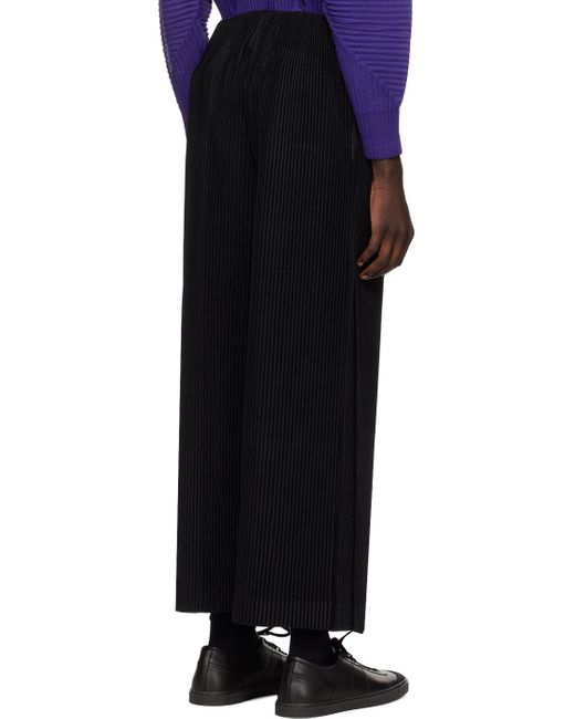 Pantalon plissé bottoms 2 noir Homme Plissé Issey Miyake pour homme en coloris Black