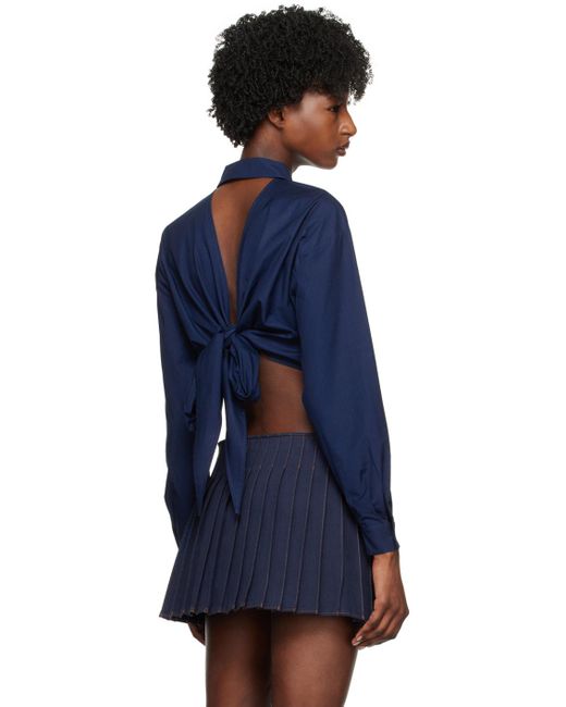 AMI Ssense Exclusive Blue Shirt