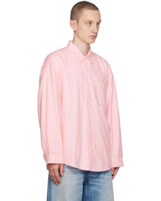 R13 Pink Seamless Shirt for men
