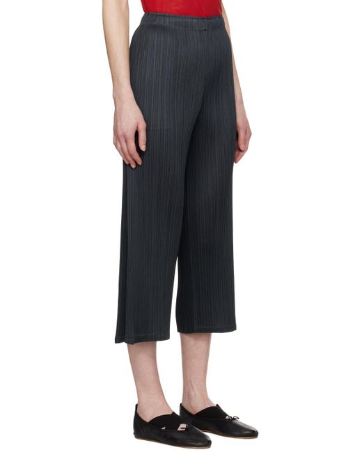 Pleats Please Issey Miyake Black Monthly Colors March Trousers