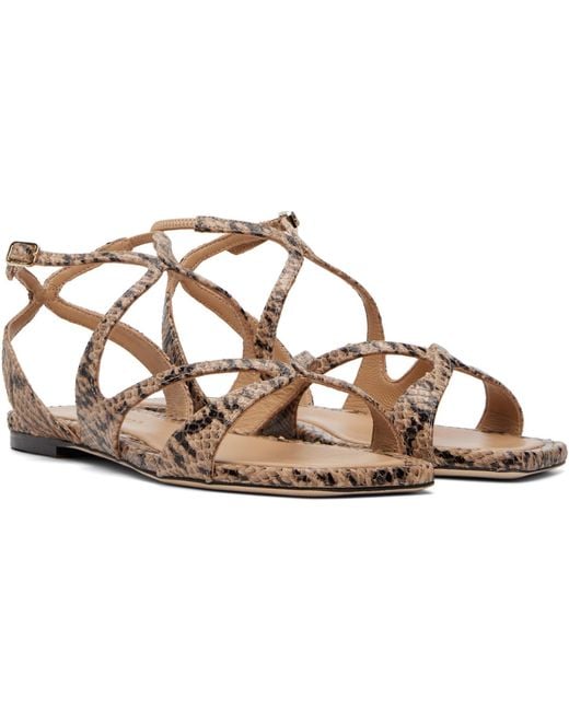 Jimmy Choo Metallic Ayla Flats