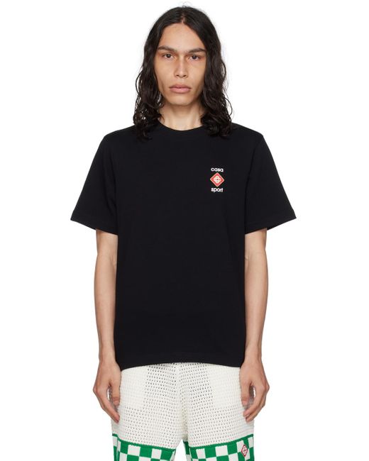Casablanca Black Ssense Exclusive Casa Sport T-Shirt for men