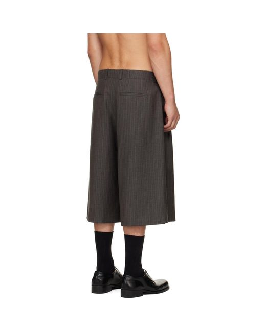Our Legacy Black Split Shorts for men
