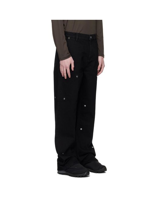 HELIOT EMIL Black Lux Jeans for men