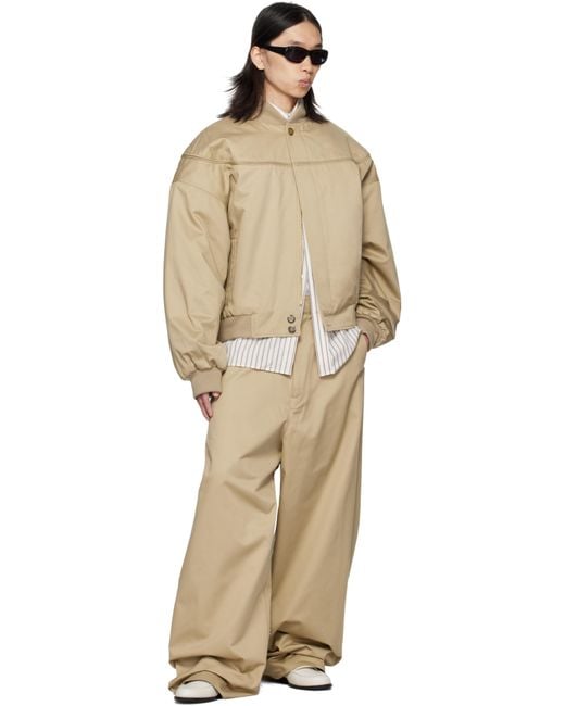 Willy Chavarria Natural Gas Station Bomber Jacket for men