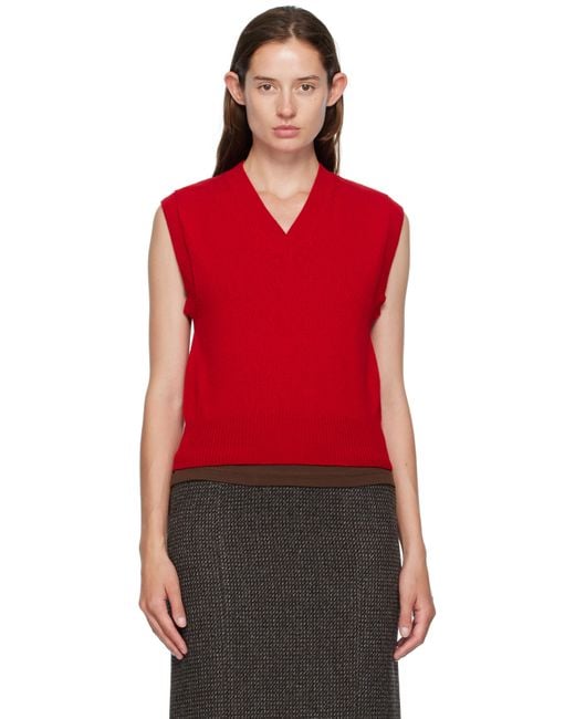 &Daughter Red Athea Vest