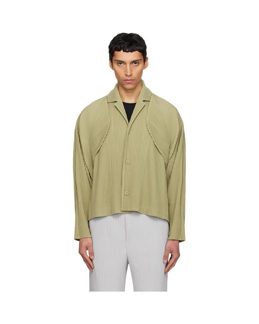 Homme Plissé Issey Miyake 'Cover And Fold' Jacket in Green for Men