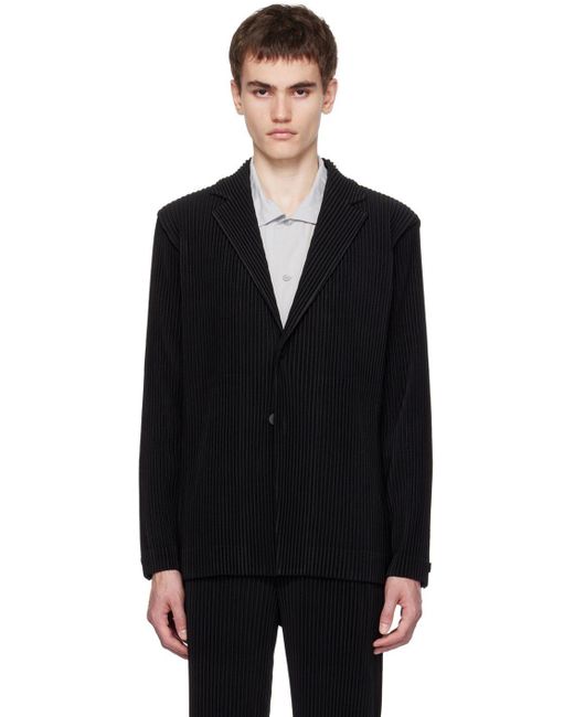 Homme Plissé Issey Miyake Homme Plissé Issey Miyake Black Tailored ...