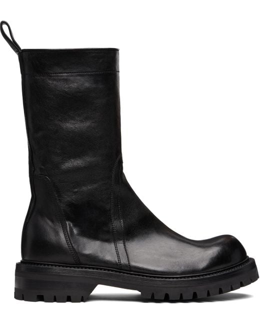 Rick Owens Black Concordians Army Creeper Boots for men