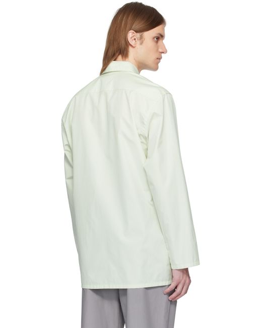 Rier White Popeline Cotton Shirt for men