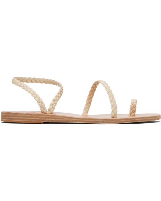 Ancient Greek Sandals Black Off- Eleftheria Sandals