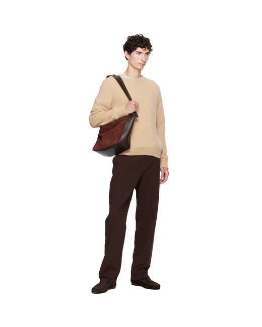 Hereu Brown Vincle Suede Bag for men