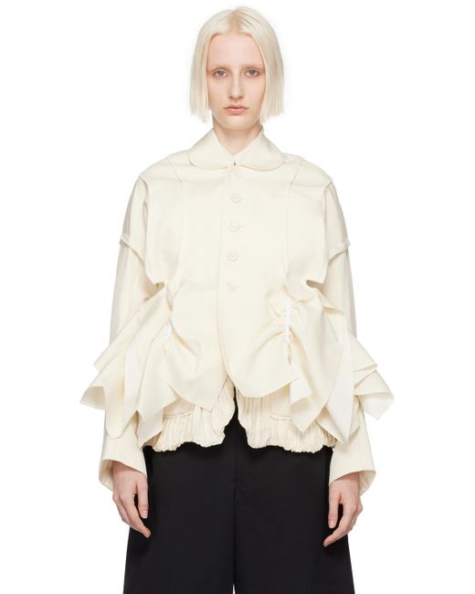 Tao Comme Des Garçons Natural Inverted Seam Jacket
