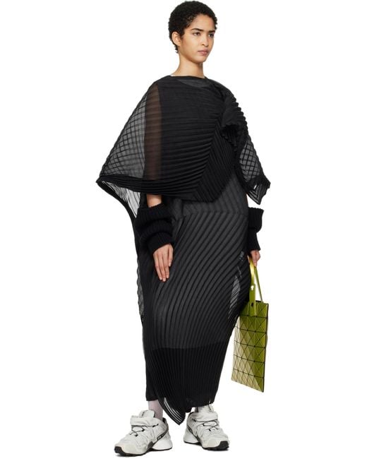 Issey Miyake Green Lucent Metallic Tote