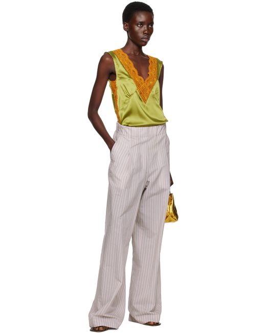 Dries Van Noten Black Wide Pleated Trousers