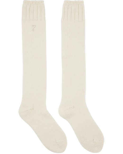 AMI Off-white Ami De Cœur Socks for men