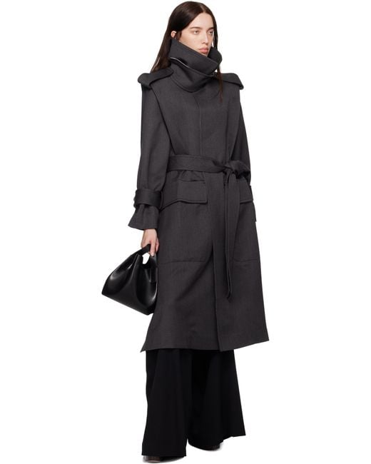 【関税込み】Victoria Beckham ブラック ミニ W11 トートバッグ W11 Mini leather tote bag in black - Victoria Beckham